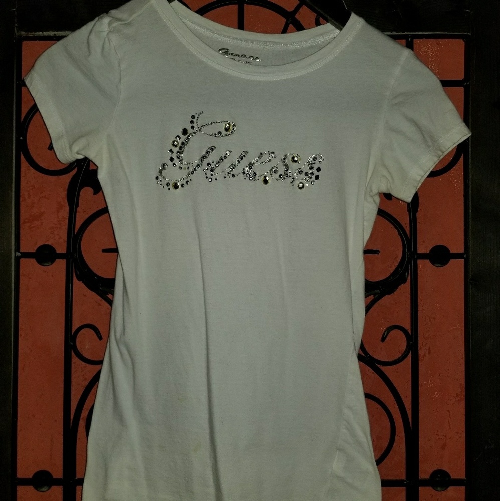 Guess Rhinestone Embellished TShirt